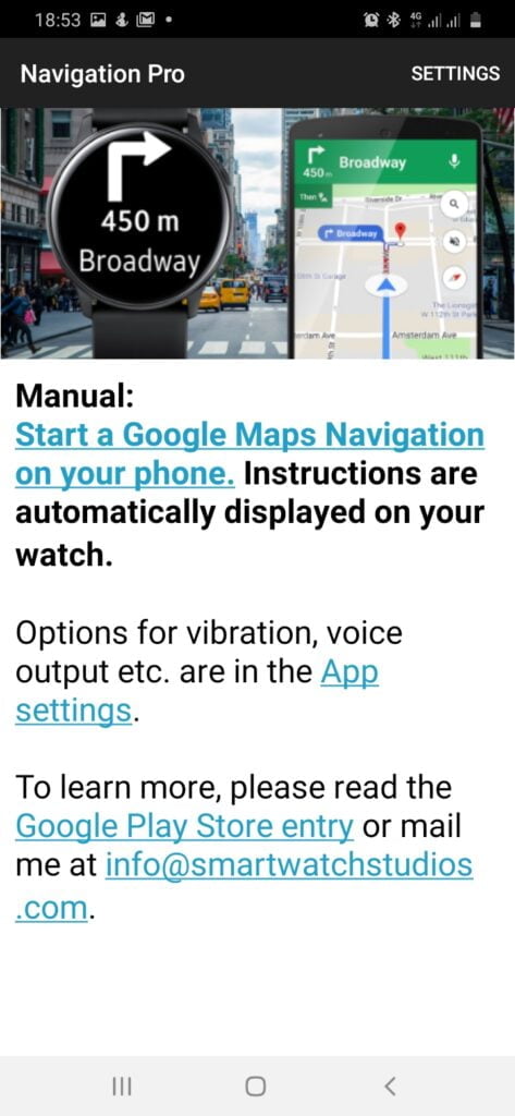 google maps for galaxy watch 3