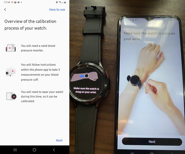 How to calibrate Blood Pressure on Galaxy Watch 4