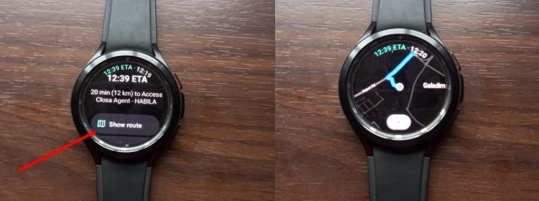 google maps galaxy watch