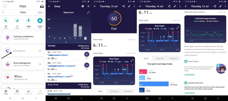 versa 3 sleep tracking