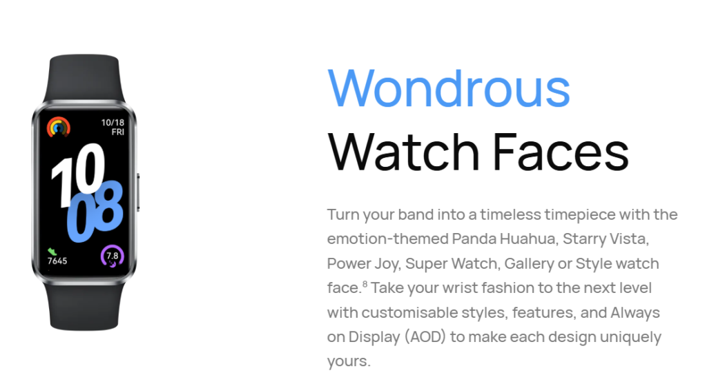 huawei band 10 new watch faces